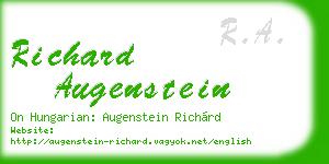 richard augenstein business card